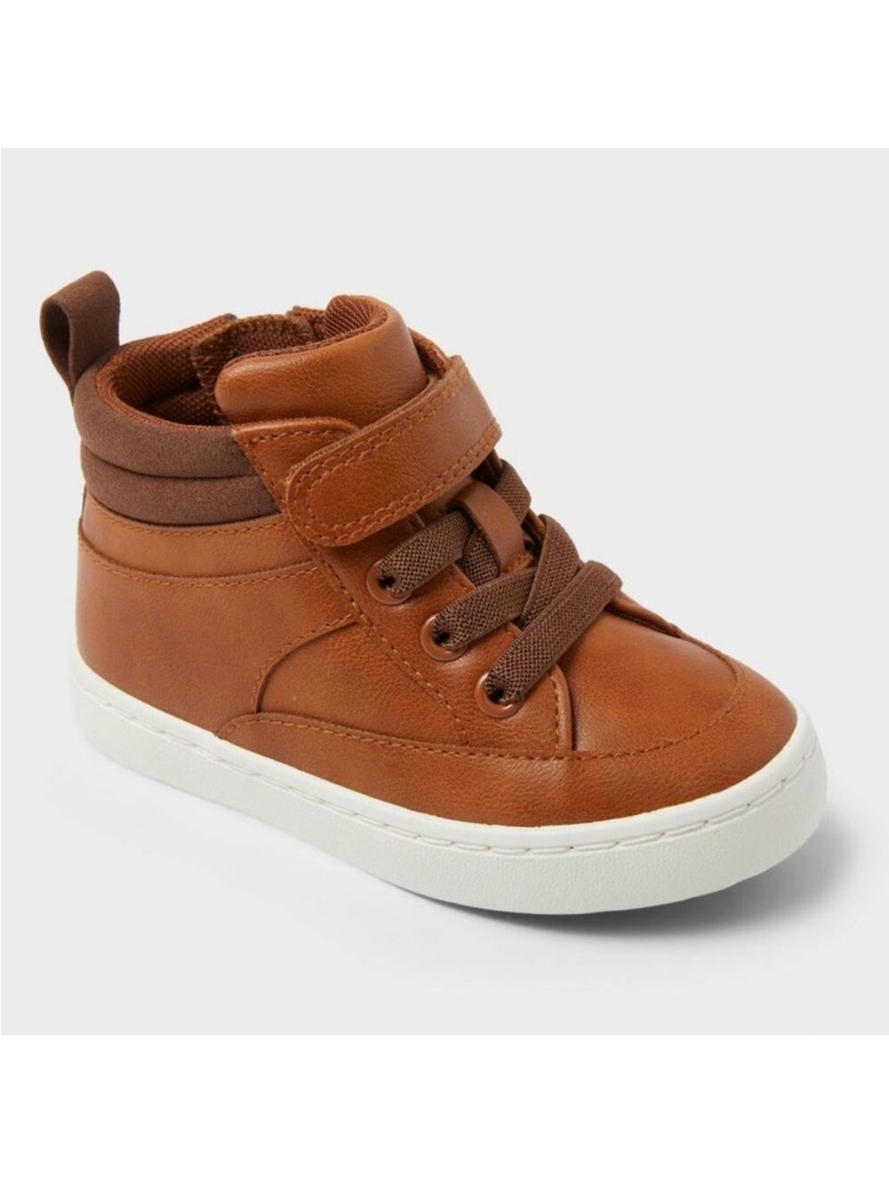 Cat & Jack Toddler Brown High-Top Sneaker Cognac